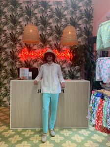 Guayabera Lino Clásica - Blanca